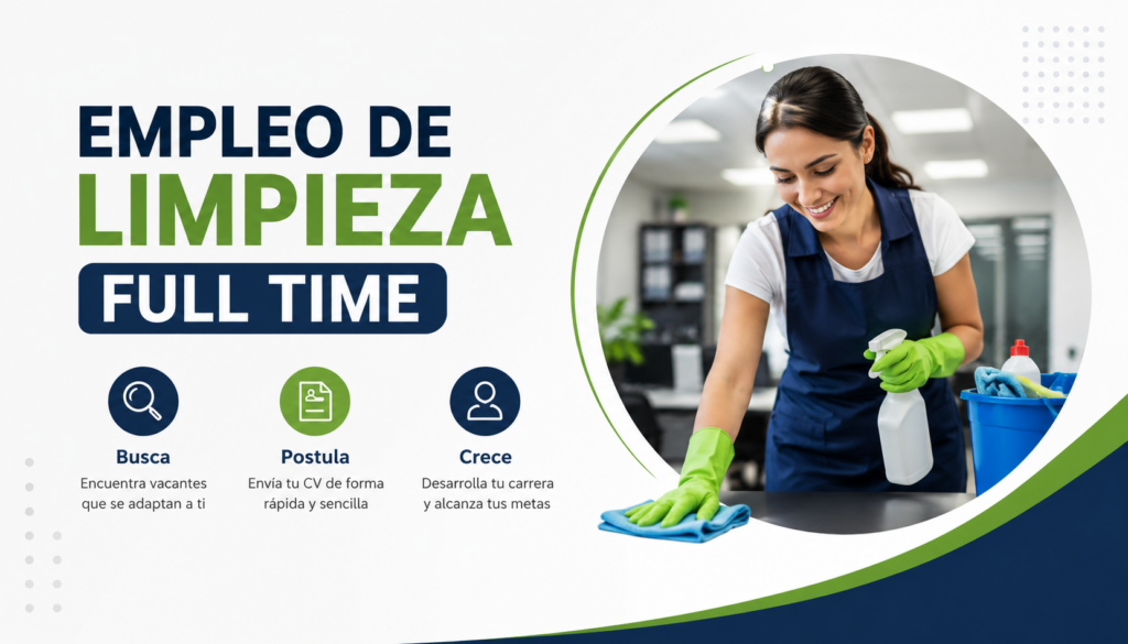 Empleo de Limpieza Full Time con Beneficios en Estados Unidos